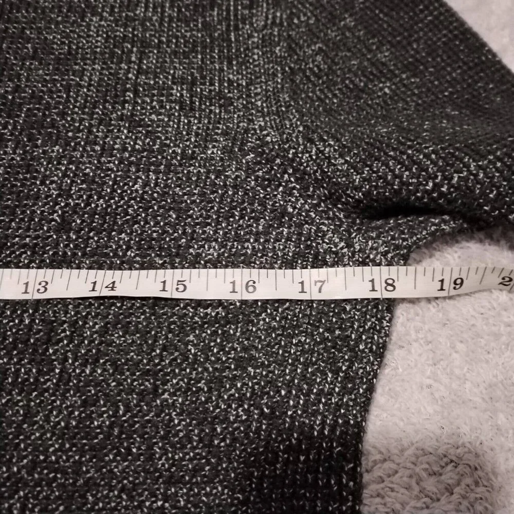 Reiss Jumper Mens XS Tiger Grey Chunky Tight Knit Contrasting Trim Crew Heavy - Picture 5 of 13